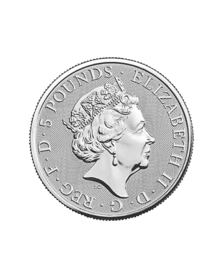 The Royal Tudor Beast 2023 Yale of Beaufort 2oz Silver Bullion Coin